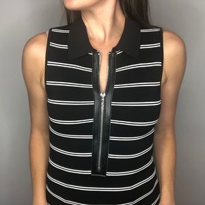 ALC Striped Dress with Collar